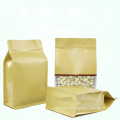 Paper Packaging Bag Paper Bag Food Safety Grade For Food With Zipper Customized PrintingPlastic Bag  with window